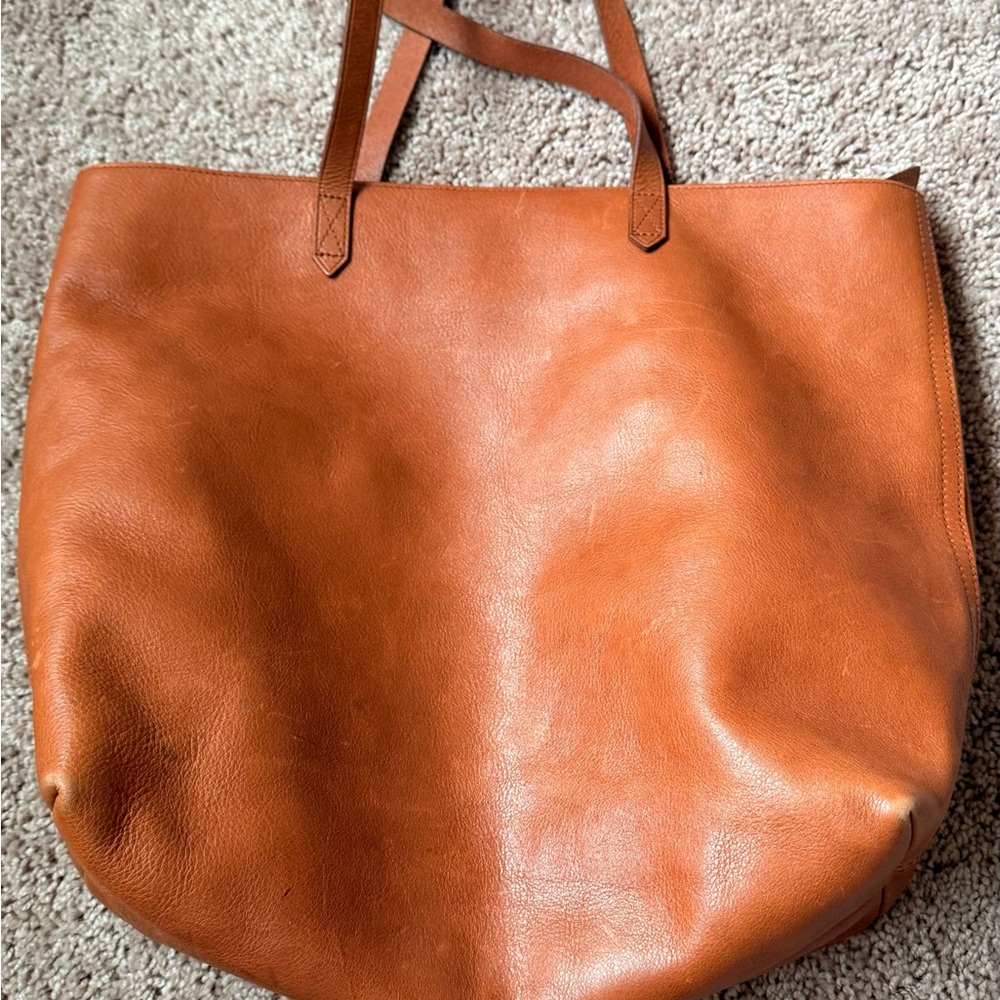 Madewell The Transport Tote – English Saddle Leather